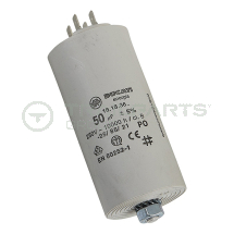 Capacitor 50uF 250V with spade terminals