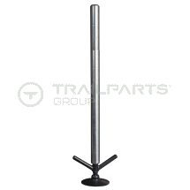 Telescopic propstand 48x900mm smooth shaft c/w swivel foot