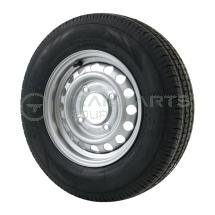 Wheel and tyre assembly 165 R13 4.5J 4 x 5.5inch PCD