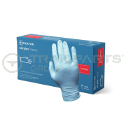 Powder-free blue nitrile gloves Medium (x 100)