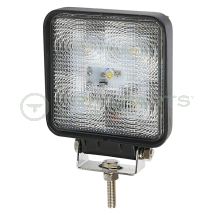 LED work lamp single bolt 12/24V square 1000 lumens